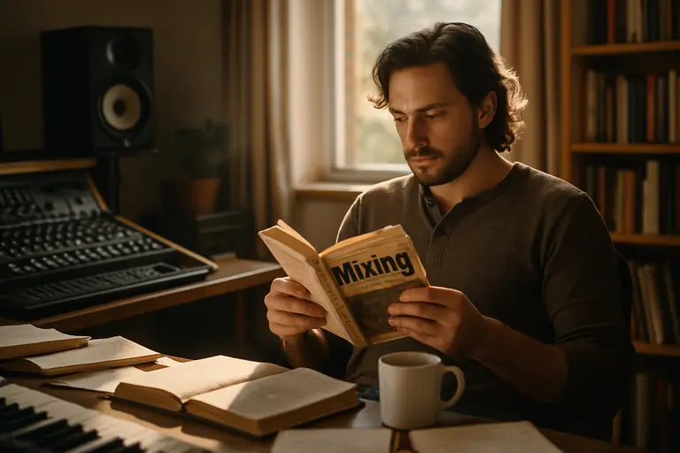 Engineer comparing plugin settings during a mix revision